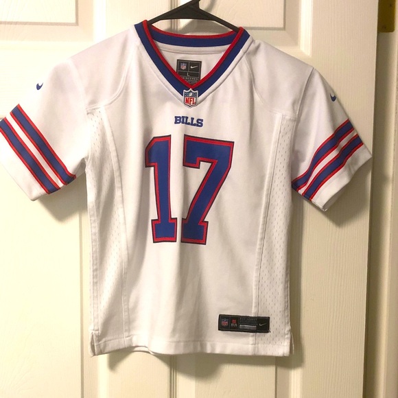 Youth Josh Allen 17 Buffalo Bills Jersey sz L Nike NFL white - Picture 1 of 5